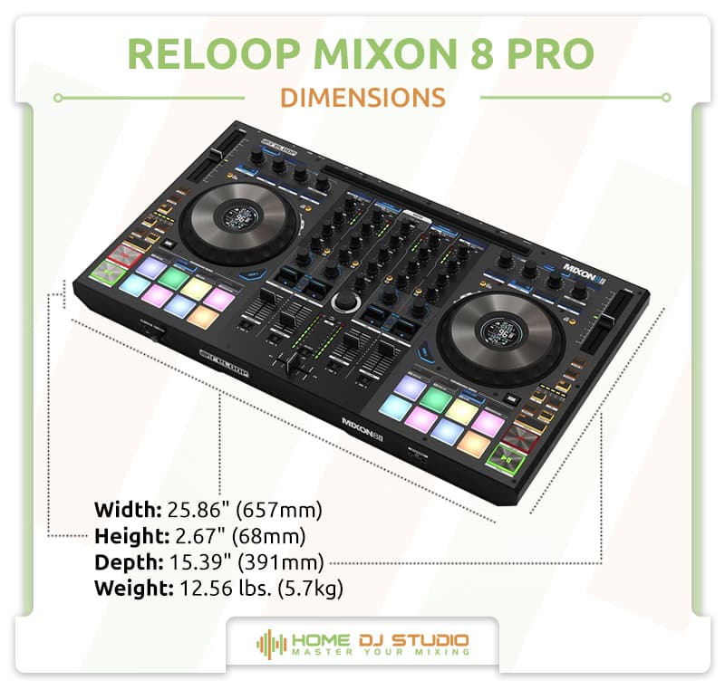 Reloop Mixon 8 Pro Professional Hybrid Dj Contr